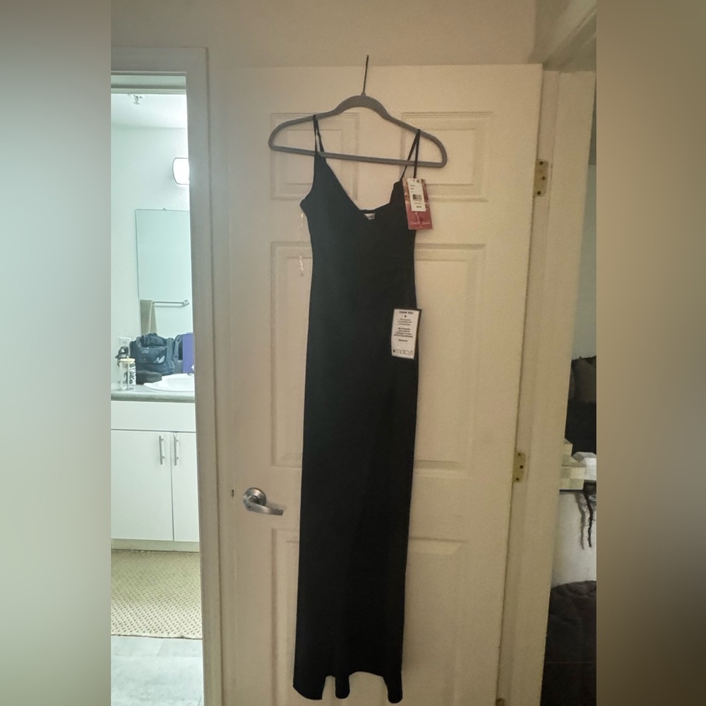 NWT Macy's Women's Classic Black Maxi Dress